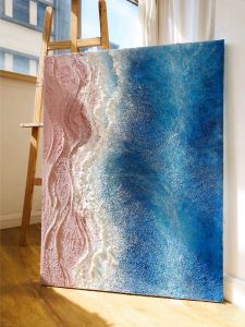 Texture Painting DIY Material Kit Quartz Sand Acrylic Decorative 3D Painting Digital Oil Painting Hand-Painted Handmade Full Set