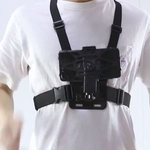Universal Phone Chest Hanging Cable Tie Holder Cell Phone Clip for Smartphone POV Video Outdoor GoPro SJCAM YI Shooting