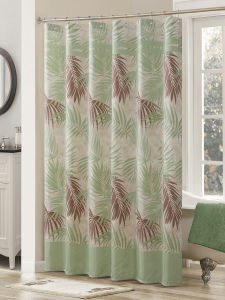 DAISHI | Waterproof Elegant European Style Green Country Polyester Shower Curtain
