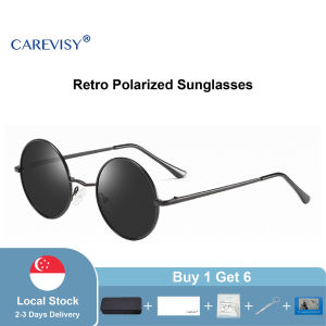 CAREVISY Retro Polarized Sunglasses UV400 Protection Anti Glare Driving Fishing Outdoor Sunglasses for Adults Men Women