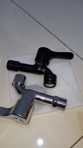 KRAN CABANG /KRAN TEMBOK KERAN AIR SHOWER KAMAR MANDI Chrome & HITAM Bahan Berkualitas Tinggi