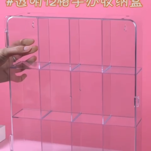 ✳️TSG65✳️ Dustproof & Stackable 12 Grids Blind Box Storage Display Box Figurine Showcase Box Mini Figures Box Doll Display Box Clear Acrylic Display Case Figures Blind Box Action Figures Dustproof Collectibles Showcase Figurine Display Box