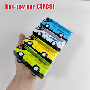 Childrens Bus Toy Car Model Set Boys Baby Large Bus Public Transport Toy Cars Inertia Driven Toy Cars Educational Toys