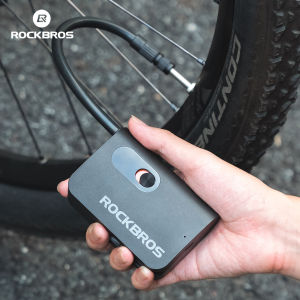 【SG Delivery】ROCKBROS Portable Electric Bike Pump 70PSI Mini Cordless Inflator 2600mAh Type-C Presta Schrader for MTB Road Bike E-Bike
