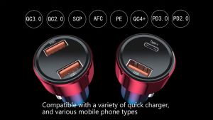 Bộ tẩu sạc nhanh 45W dùng cho xe hơi Baseus Magic Series Quick Charge - CCMLC