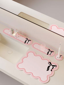 Nisi Kitchen Sink Faucet Water Absorbent Mat Waterproof Oil Resistant Drain Mat Quick Dry Dirty Resistant Heat Insulation Pad