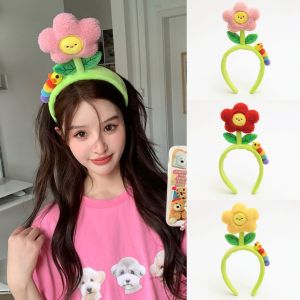 ชุดของ คาดผมหัวตุ๊กตา เพื่อคาดผมการ์ตูนผ้าใหญ่ คาดศีรษะผ้าใหญ่ ลายตลกๆน่ารักดอกไม้ผี สำหรับผู้หญิง