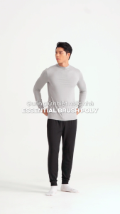 [MỚI - THU ĐÔNG 2025][TẶNG TẤT COTTON]Quần dài giữ nhiệt mặc nhà Essential Brush Poly mềm mại giữ ấm tốt Coolmate