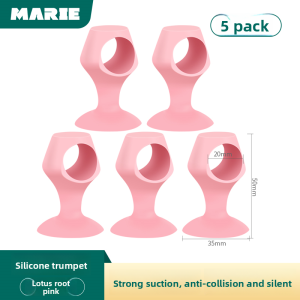 MONLEYTA | German Silicone Door Stop New Model No Punching Required Quiet Anti-Collision Pad Bathroom Bedroom Door Pull Back Barrier