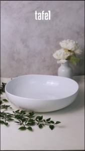 BLANC Mangkok Saji Keramik HORECA Wave 32.5 cm