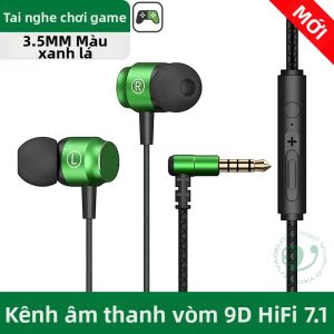 BLUEKAKA | Tai Nghe Chơi Game Có Dây 9D HIFI Bass Mạnh Mẽ Chip Kỹ Thuật Số 3.5mm AUX/Type-C Tai Nghe Nhét Tai Từ Tính Dành Cho Samsung/iPhone