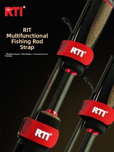 RTI Elastic Magic Fishing Rod Tape Line Cup Protection Wheel Spinning Binding Band Durable Fishing Gear Accessory for Angling