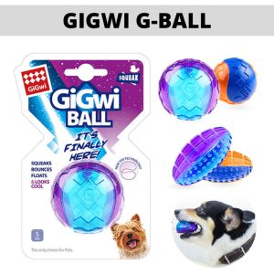 GiGwi G-Ball Series Pet Ball Toys S/M/L Transparent Interactive Dog Toy Bite Resistance Elasticity