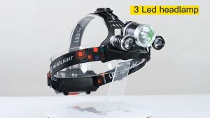 ARAFURA - TaffLED Power Headlamp 3 LED 5000 Lumens Cree XM-L - T6 HD-LD - Black