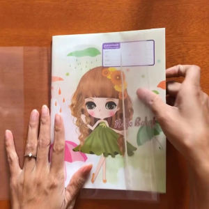 Bọc Vở Nylon Dành Cho Học Sinh Campus B5 (179x252mm) KOKUYO NC-NTB 1 Cuộn 10 Tấm Tiện Dụng Trong Suốt Siêu Dai Bền Đẹp Cao Cấp Chống Thấm Nước Ngăn Ngừa Rách Bụi Bẩn