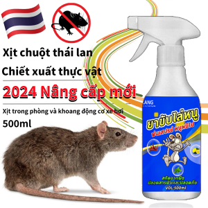 👍🏻Nâng cấp mới】chai xịt đuổi chuột thuốc đuỗi chuột xịt chuột thái lan (Thái Lan nhập khẩu 500ml) Công thức tự nhiên An toàn và không độc hại dùng cho xe ôtô và dùng trong nhà-100% tự nhiên thuốc xịt đuổi chuột đuổi chuột xe ô tô Thuốc Xịt Chuột