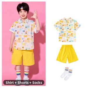 Ne Zha Square Shirt Performance Costume