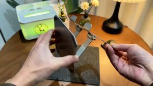 Tablet Stand with Full Metal Desktop Elevating Folding 360-degree Rotational Design General-purpose Movie and Live