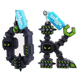 Australia Smiggle New Robot Anti-Lost Keychain School Bag Pendant Creative Gift Keychain Brand Star Baby