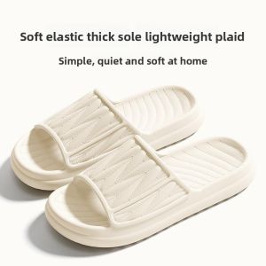 MONLEYTA | Indoor Thick Bottom Slippers Soft Non-Slip Quiet Bathrooms Lightweight Couples Summer Home Use Men Women EVA Flat Sandals