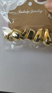 3 Pairs Classic Round Hoop Earrings Chunky Gold Minimalist Jewelry for Parties Dates Daily Wear