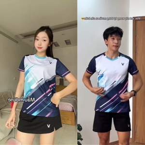 Áo Cầu Lông Quần Cầu Lông Bộ Cầu Lông Nam Nữ Chuyên Nghiệp Vải Thoáng Khí A1037 - V Badwear