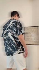 THE ROOMS - เดอะรูม เสื้อฮาวาย โคตรนุ่ม แขนสั้น ไม่ต้องรีด เสื้อยับยาก ผ้าดีมาก ลายหินอ่อน