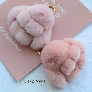 Mini Dead Rabbit Keychain Bag Charm Plush Toy Otter Rabbit Fur Doll Car Key Holder Cute Soft Toys for Bags Accessories