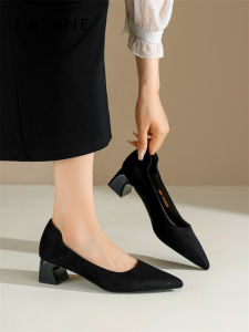 Daphne | Black Pointed Comfortable Summer New Heels