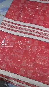 Urung Kasur Isian Kapuk Randu No 3 Single 105×190 Katun Salur Merah Biru