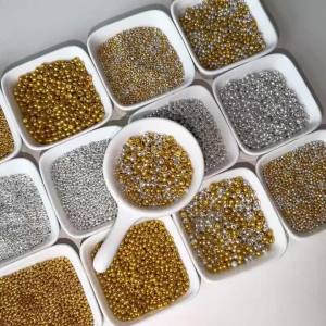 Gold/Silver Glass Rice Beads 1.5/2/3/4mm Loose Spacer Beads for Jewelry Making DIY Bracelet Necklace Earring Accessories