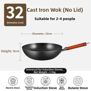 Midea | Rust-resistant Uncoated Frying Pan