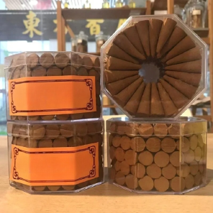 100Pcs Sandalwood Incense Cone Indoor of Home Furnishings Air Freshener Aroma Rich Home Meditation Fragrance