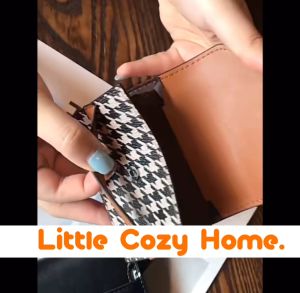 Yoko Leather Card WALLET / Dompet Kulit Wanita Import Lipat Resleting Anak Cewek Perempuan Remaja Photo Card Holder Case Ala Korea Motif Wanita Simple