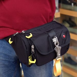 Tough Korean-Style Mens Chest Bag Street Fashion Crossbody Backpack Large Capacity Waist Bag Outdoor Sports Mobile Phone Bag