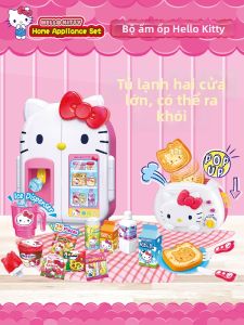 Hello Kitty | Đồ Chơi Bếp Nhỏ Giống Tủ Lạnh Hình Mèo
