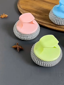 Spon Kawat Cuci Piring Serbaguna / Sabut Spons Sponge Stainless Plastik / Sikat Wajan Kawat Pembersih Panci