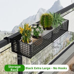 Balcony Rail Plant Rack Metal Hanging Window Flower Holder