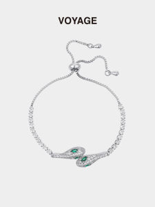 Adjustable Snake Shape Pull out Bracelet for Women Luxury Minimalist Snake Head Design Autumn Winter Fashion Jewelry Accessory