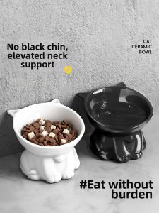 7o | Slanted Raised Pet Food Bowl Protects Cervical Health
