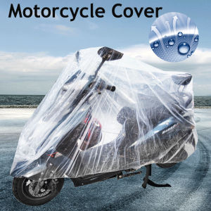Motorcycle Cover M/L/XL Outdoor UV Protector: Rain & Dustproof Tough Clear Plastic