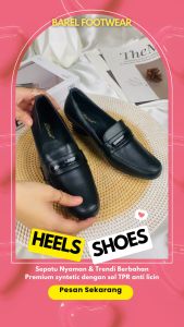 BAREL - Nov Sepatu Pantofel Wanita Sepatu Pantofel Kerja Kantor Wanita Wedges Heels