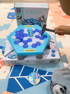 Vixplorn Penguin Trap Icebreaker Board Game Toy Desktop Interactive Game for Adult Kids