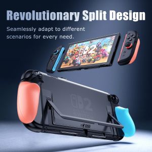 Savage Raven by Skull & Co. FissionGrip Dockable Revolutionary Split Protective Case for Nintendo Switch 2 NS2 Game Accessories