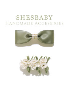 Designer Shesbaby Baby Hair Clip Elegant Floral Design Coastal Side Clip Childrens Accessories Korean Style Girls Hair Decor