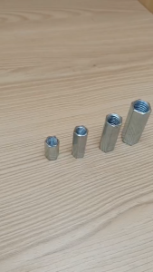 Đai Ốc Nối Dài Lục Giác Côn Nối Ren Ốc Nối Thanh Ren M6 M8 M10 M12 -Nối Dài Bulong Thép Mạ Sáng