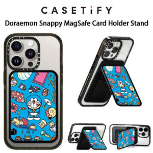 เคสใส่กระเป๋าเก็บบัตรโดราเอมอน X ของแท้พร้อมกระเป๋าเก็บบัตรที่ใส่บัตรกระเป๋าเงินแฟชั่น Magsafe สำหรับ iPhone Samsung Xiaomi Magsafe