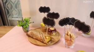 24pcs Mini Blackboard Paperboard Message Slate Flag Markers For Charcuterie Board Buffet Labels Food Tags Blank Toothpick Flags