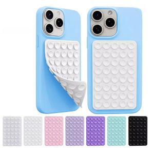 Silicone Suction Cup Phone Mount Double-Sided Sticky Grip Suction Case Mount Hands-Free Accessories for Tiktok Videos & Selfie