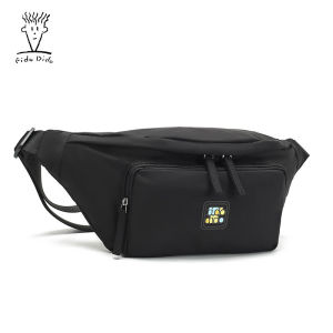 Fido Dido Chest Bag Mens Mobile Phone Bag Small Shoulder Bag Single-Shoulder Bag Men and Women Casual All-Match Waist Bag